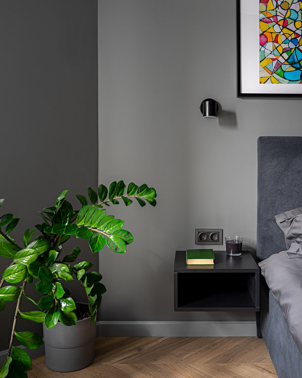 Фотография: Спальня в стиле Минимализм, Современный, Квартира, Проект недели, Казань, 2 комнаты, 40-60 метров, Марьям Разуваева – фото на INMYROOM