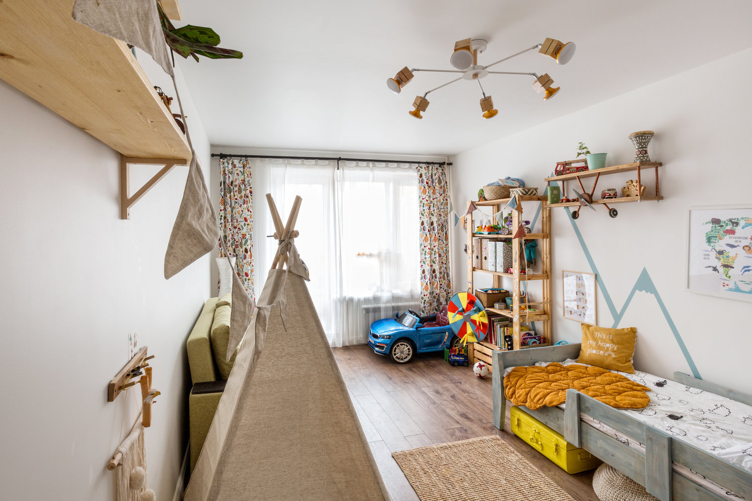 Фотография: Детская в стиле Скандинавский, Современный, Квартира, Белый, Проект дня, Зеленый, Желтый, Серый, Герой InMyRoom, Хрущевка, 2 комнаты, 40-60 метров, 1-515/9м, Екатерина Вокина, Ольга Казанцева – фото на INMYROOM Фотография: Детская в стиле Скандинавский, Современный, Квартира, Белый, Проект дня, Зеленый, Желтый, Серый, Герой InMyRoom, Хрущевка, 2 комнаты, 40-60 метров, 1-515/9м, Екатерина Вокина, Ольга Казанцева – фото на INMYROOM