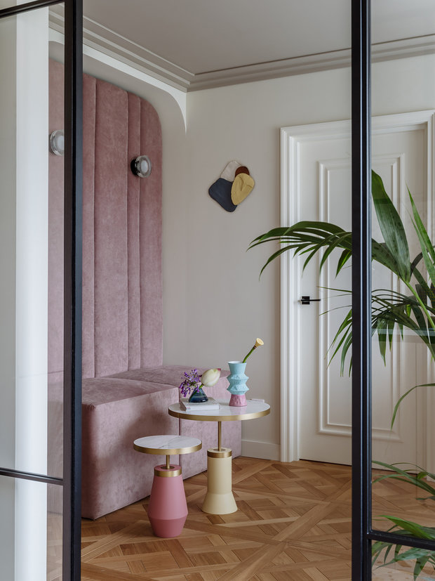 Фотография: Гостиная в стиле Современный, Квартира, Проект недели, Санкт-Петербург, 3 комнаты, 40-60 метров, Петербург Дизайн, Анна Акшевская – фото на INMYROOM