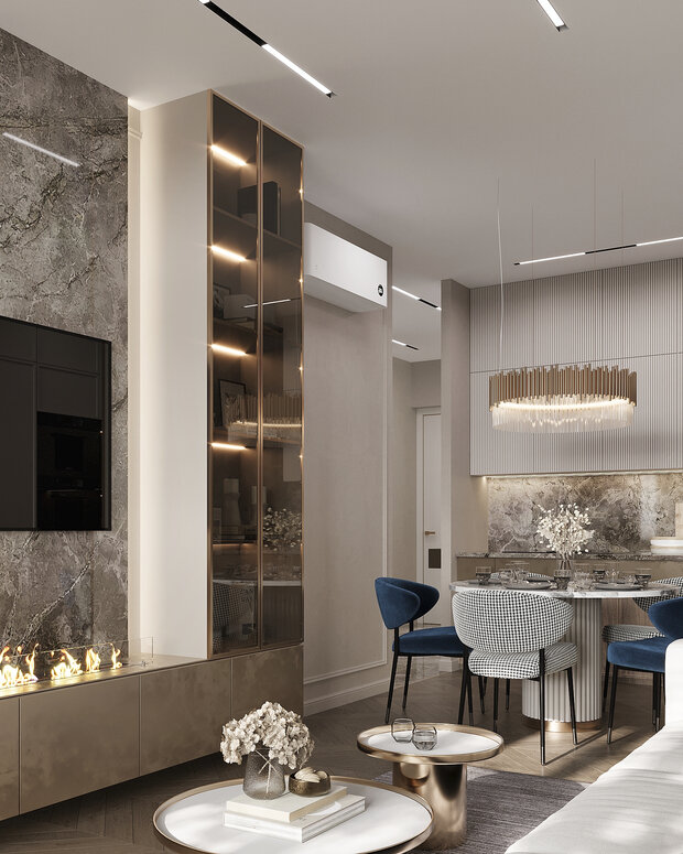 Фото из портфолио Дизайн интерьера квартиры в ЖК «Событие» в современном стиле – фотографии дизайна интерьеров на INMYROOM