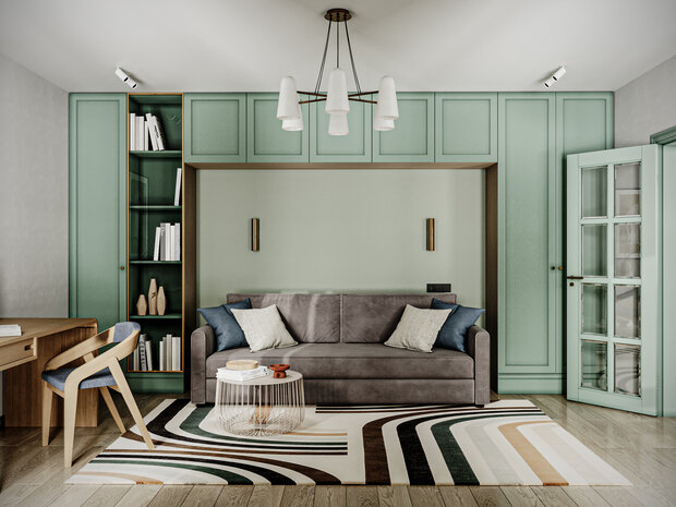 Фото из портфолио Яркая квартира  – фотографии дизайна интерьеров на INMYROOM