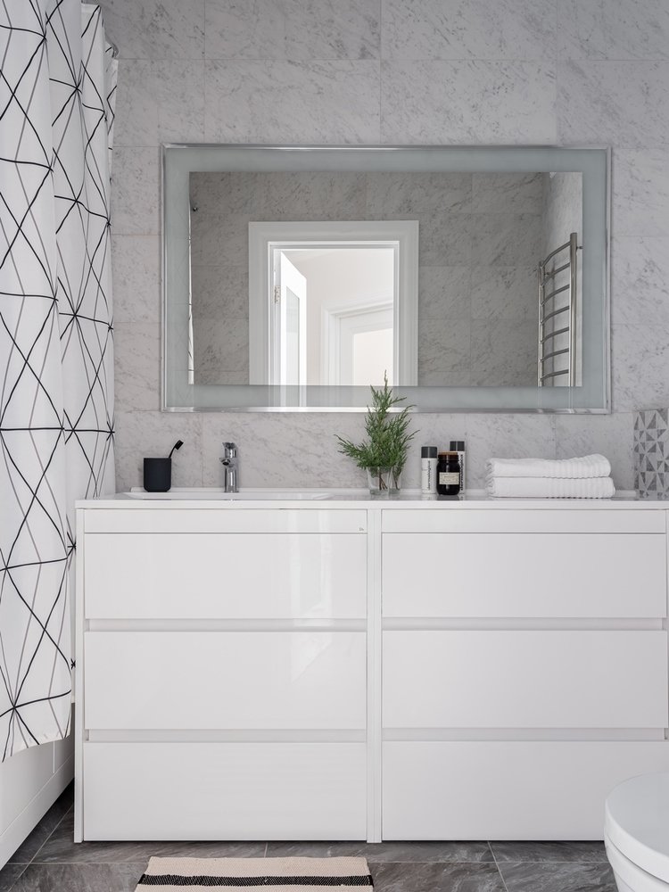 Фотография: Ванная в стиле Современный, Квартира, Проект недели, Москва, 1 комната, до 40 метров, Екатерина Бурдина – фото на INMYROOM