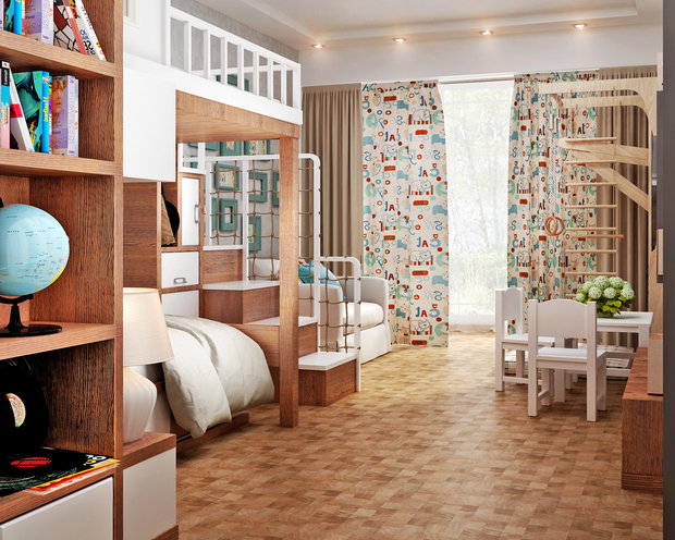 Фото из портфолио Детская в мягких тонах – фотографии дизайна интерьеров на INMYROOM