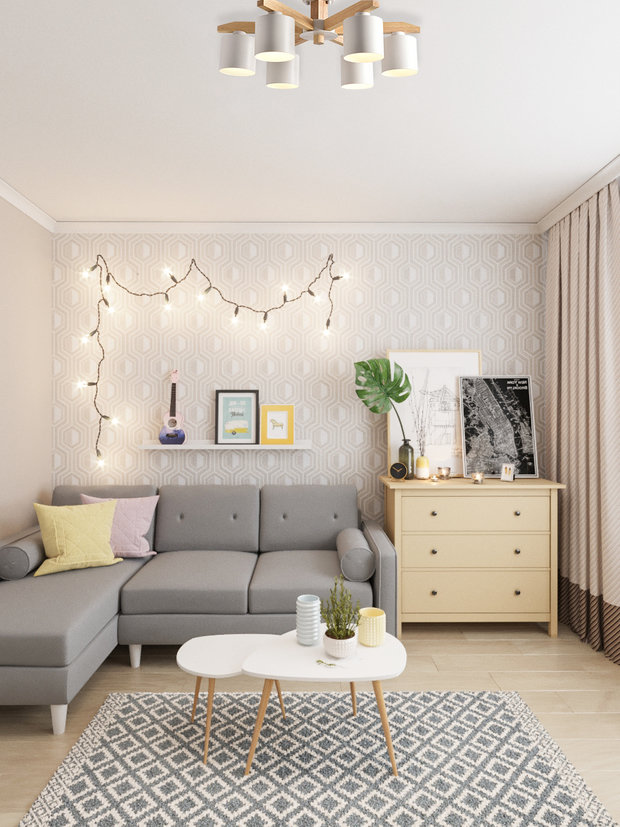 Фото из портфолио Проект трёшки в ЖК "Мелодия Леса" – фотографии дизайна интерьеров на INMYROOM