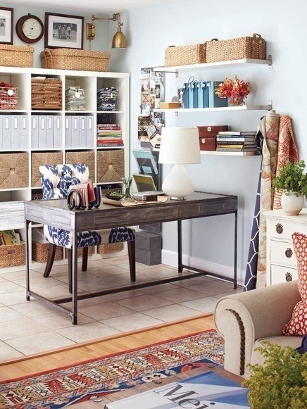 Фотография: Офис в стиле Скандинавский, Кабинет, Интерьер комнат – фото на INMYROOM