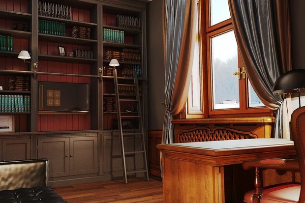 Фото из портфолио Кабинет – фотографии дизайна интерьеров на INMYROOM