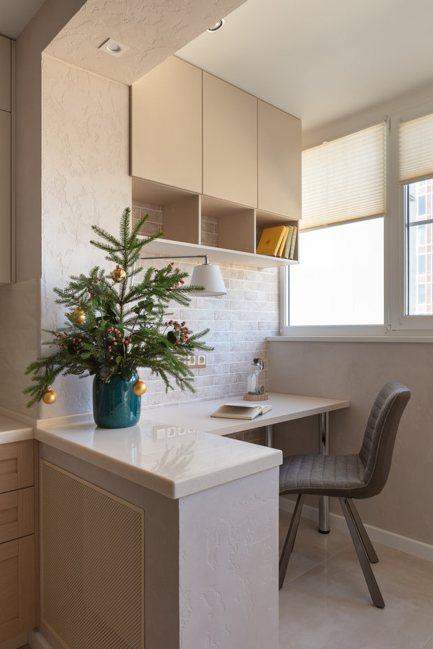 Фотография: Балкон в стиле Современный, Квартира, Проект недели, Москва, Панельный дом, 2 комнаты, 40-60 метров, Анна Елина – фото на INMYROOM