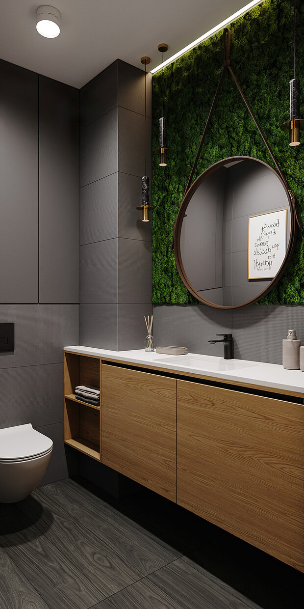 Фотография: Ванная в стиле Современный, Прихожая, Квартира, Проект дня, Санкт-Петербург, Юлия Чернова, 4 и больше, 60-90 метров – фото на INMYROOM