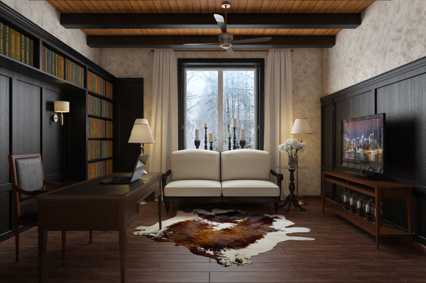 Фото из портфолио Кабинет в стиле рустика – фотографии дизайна интерьеров на INMYROOM