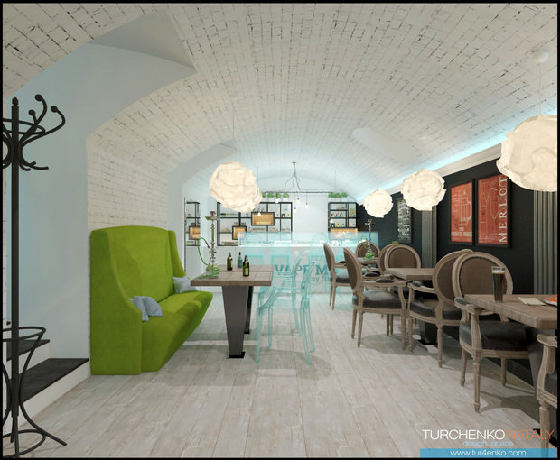 Фото из портфолио Дизайн вейп бара Паркрафт – фотографии дизайна интерьеров на INMYROOM
