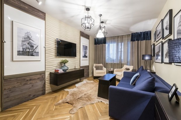 Фото из портфолио Гостиная с видом на море – фотографии дизайна интерьеров на INMYROOM