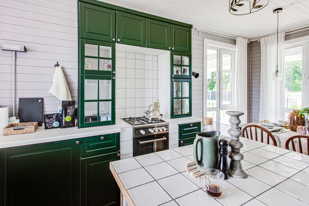 Фотография: Кухня и столовая в стиле Прованс и Кантри, Скандинавский, Дом, Проект недели, Дача, Дом и дача, Истринский район, 4 и больше, Более 90 метров, Ксения Налетова – фото на INMYROOM