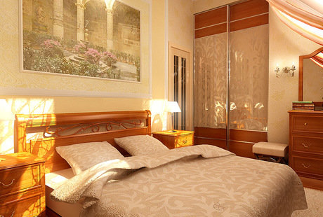 Спальня в современной классике