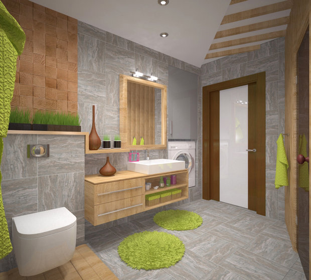 Фото из портфолио Ванная в ЭКОстиле – фотографии дизайна интерьеров на INMYROOM