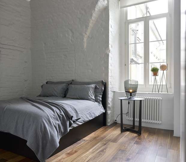 Фотография: Спальня в стиле Лофт, Квартира, Минимализм, Проект недели, Москва, Старый фонд, 3 комнаты, 60-90 метров, Арсений Борисенко, za bor – фото на INMYROOM