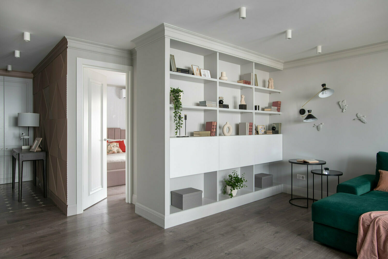 Фотография: Гостиная в стиле Современный, Квартира, Проект недели, Москва, 2 комнаты, 40-60 метров, Анна Моджаро – фото на INMYROOM