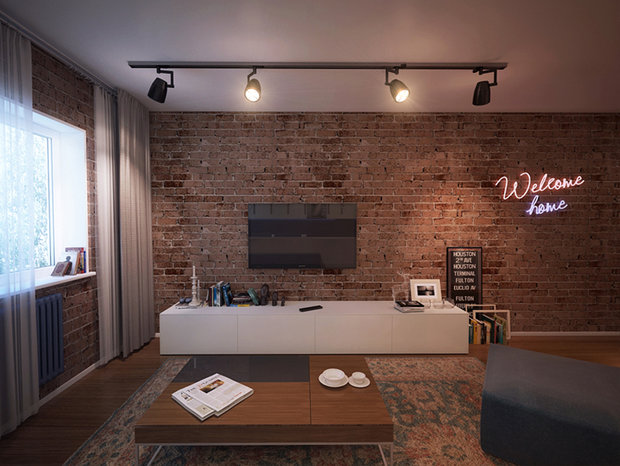 Фото из портфолио Холостятский Loft. Город Пермь. – фотографии дизайна интерьеров на INMYROOM