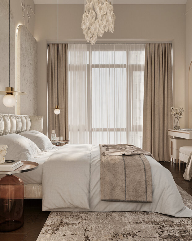 Фото из портфолио Дизайн интерьера квартиры в ЖК «Alpen (Альпен)» в стиле современная классика – фотографии дизайна интерьеров на INMYROOM