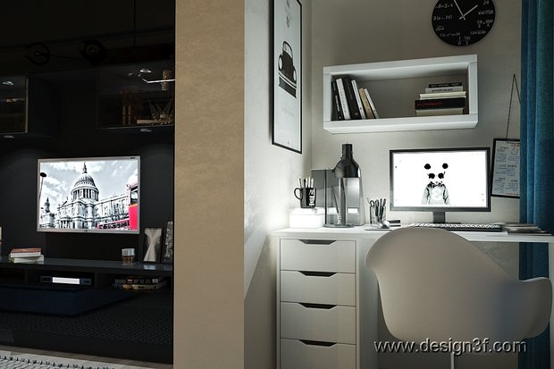 Фото из портфолио Квартира-студия – фотографии дизайна интерьеров на INMYROOM