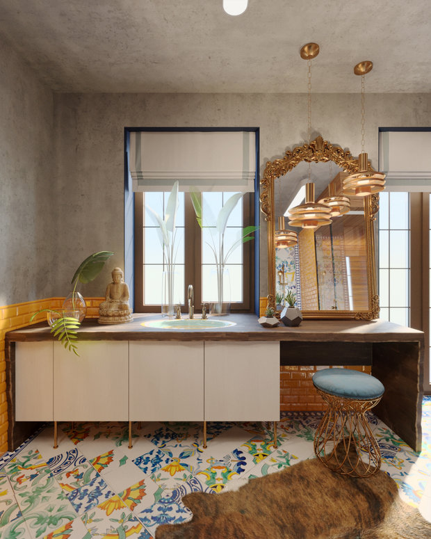 Фотография: Ванная в стиле Эклектика,  – фото на INMYROOM