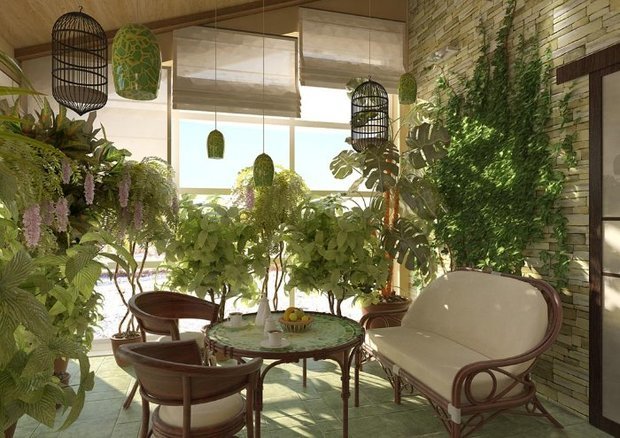 Фотография: Кухня и столовая в стиле Прованс и Кантри, Восточный, Балкон, Дом, Дома и квартиры – фото на INMYROOM