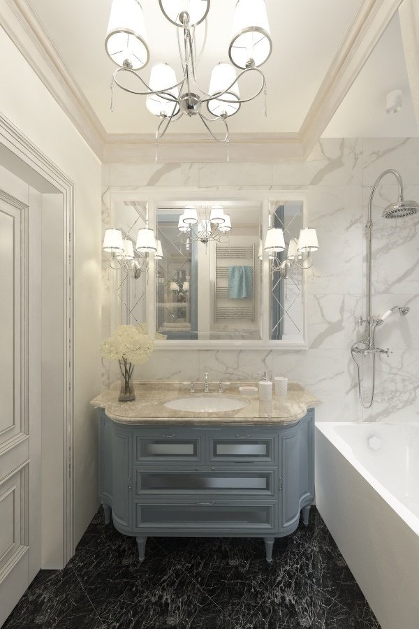 Фото из портфолио Ванная неоклассика – фотографии дизайна интерьеров на INMYROOM