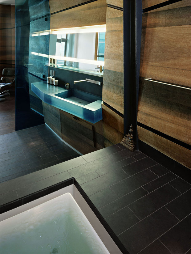 Фотография: Ванная в стиле Лофт, Квартира, Дома и квартиры – фото на INMYROOM