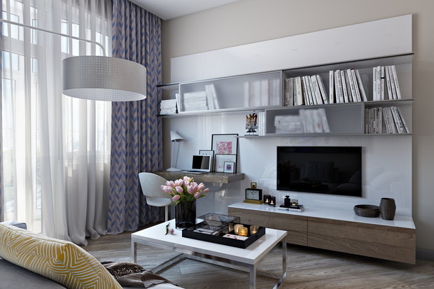 Фото из портфолио Акварель – фотографии дизайна интерьеров на INMYROOM