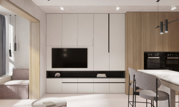 Фото из портфолио Квартира студия в Сочи, 34 м2 – фотографии дизайна интерьеров на INMYROOM