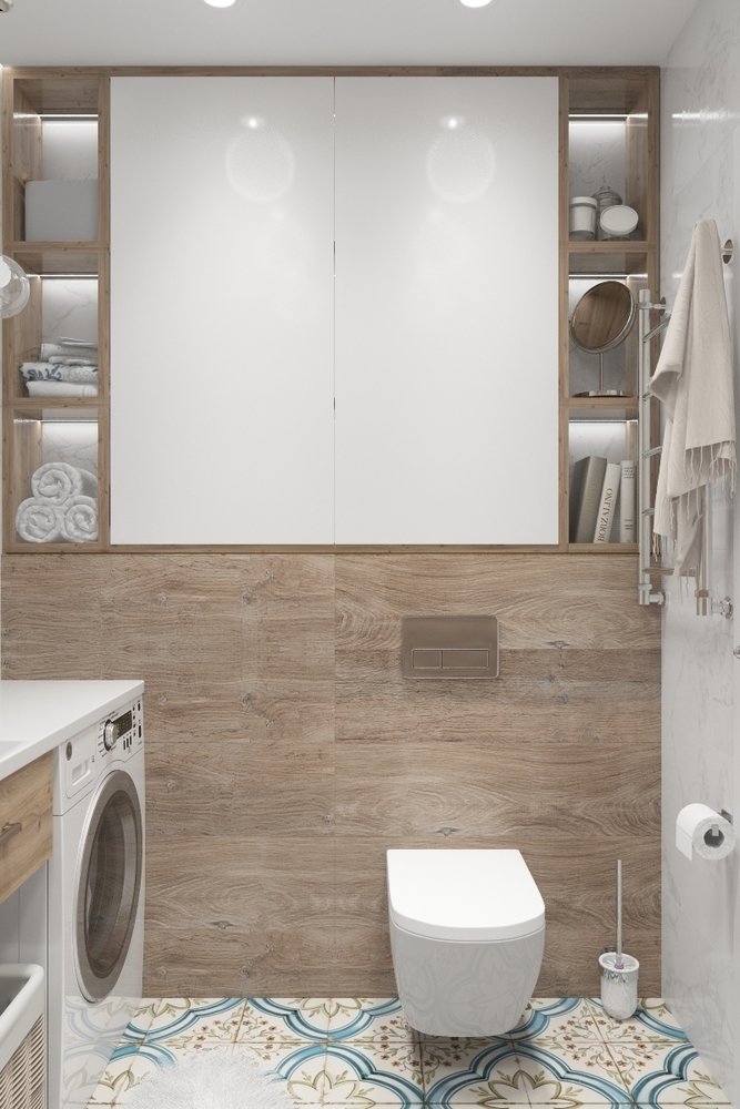 Фотография: Ванная в стиле Скандинавский, Квартира, Студия, Проект недели, Санкт-Петербург, Монолитный дом, 40-60 метров, Екатерина Логвинова, ЖК «Светлый мир «Внутри...» – фото на INMYROOM Фотография: Ванная в стиле Скандинавский, Квартира, Студия, Проект недели, Санкт-Петербург, Монолитный дом, 40-60 метров, Екатерина Логвинова, ЖК «Светлый мир «Внутри...» – фото на INMYROOM