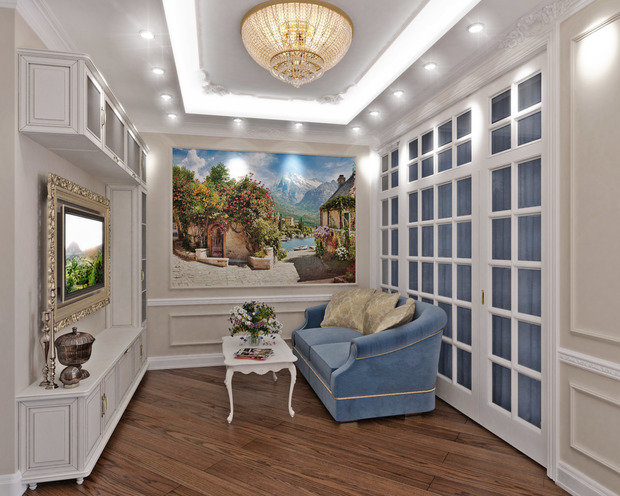 Фото из портфолио Классика с синими акцентами – фотографии дизайна интерьеров на INMYROOM