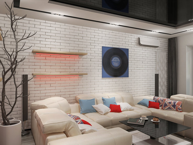 Фото из портфолио Трехкомнатная квартира с элементами хай тек – фотографии дизайна интерьеров на INMYROOM