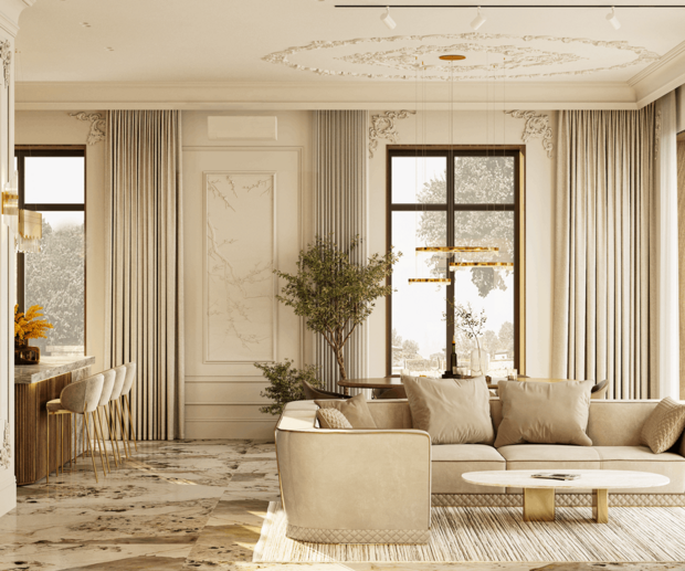 Фото из портфолио Дизайн-проект загородного дома La casa bellissima – фотографии дизайна интерьеров на INMYROOM