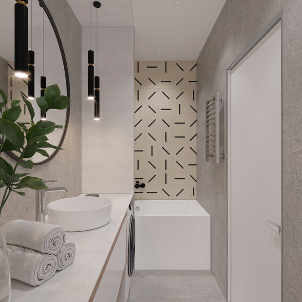 Фото из портфолио ЖК Московский 56кв м – фотографии дизайна интерьеров на INMYROOM