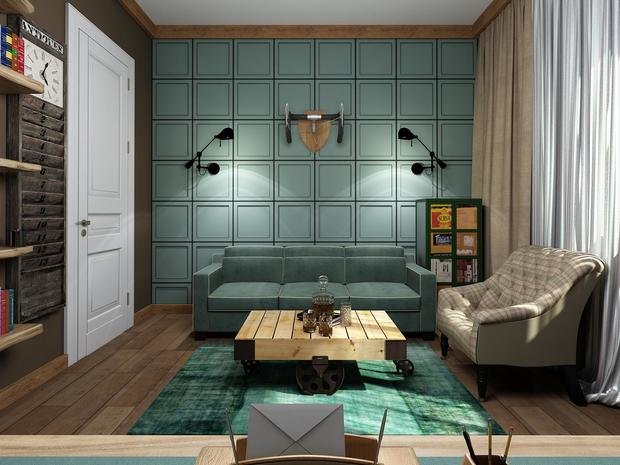 Фото из портфолио Коттедж «Голубое озеро» в стиле современной классики – фотографии дизайна интерьеров на INMYROOM