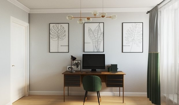 Фото из портфолио Кабинет – фотографии дизайна интерьеров на INMYROOM