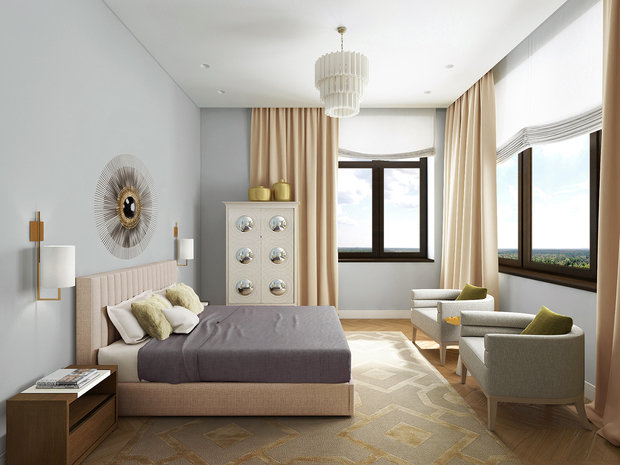 Фотография: Спальня в стиле Эклектика, Дом, Минимализм, Проект недели – фото на INMYROOM
