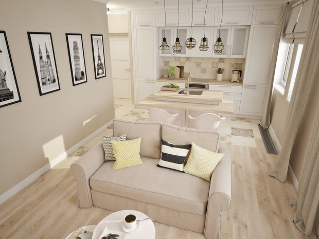 Фото из портфолио ГолландскийКвартал_35м2_ – фотографии дизайна интерьеров на INMYROOM