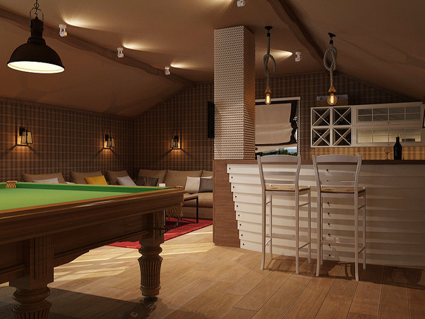 Фото из портфолио Шале с морским характером – фотографии дизайна интерьеров на INMYROOM