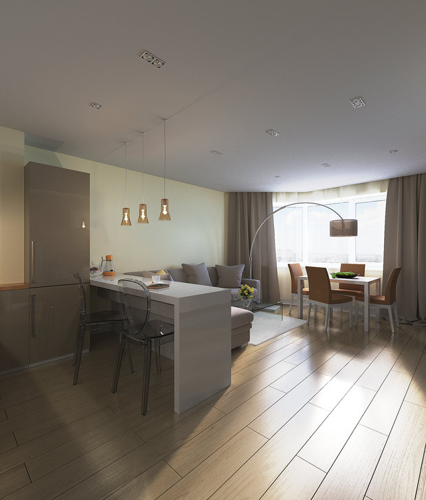 Фотография: Кухня и столовая в стиле Минимализм – фото на INMYROOM