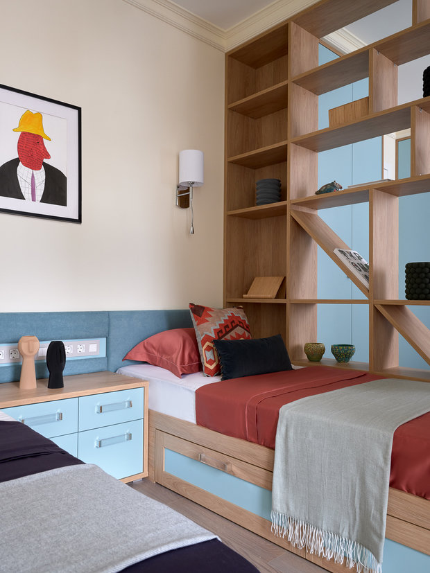 Фотография: Детская в стиле Современный, Квартира, Проект недели, Москва, 4 и больше, Более 90 метров, Н-Куб, Николай Николаев – фото на INMYROOM