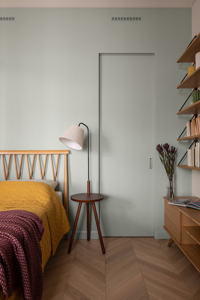 Фотография: Спальня в стиле Современный, Квартира, Проект недели, Москва, 1 комната, 40-60 метров, Алла Сеничева – фото на INMYROOM Фотография: Спальня в стиле Современный, Квартира, Проект недели, Москва, 1 комната, 40-60 метров, Алла Сеничева – фото на INMYROOM