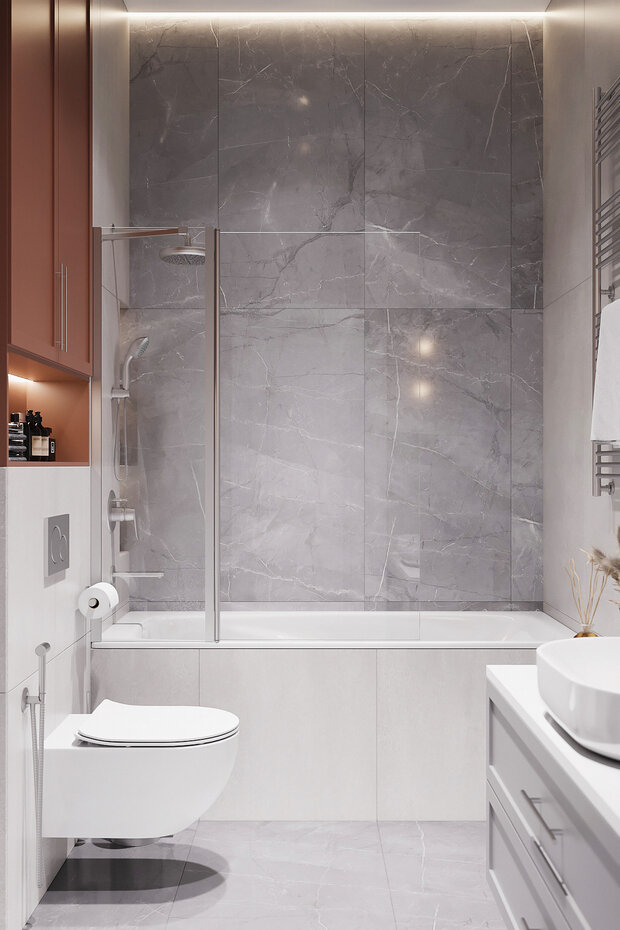 Фотография: Ванная в стиле Классический, Современный, Дом, Проект недели, Дом и дача, 4 и больше, Более 90 метров, Нижегородская область, Ольга Матренина – фото на INMYROOM