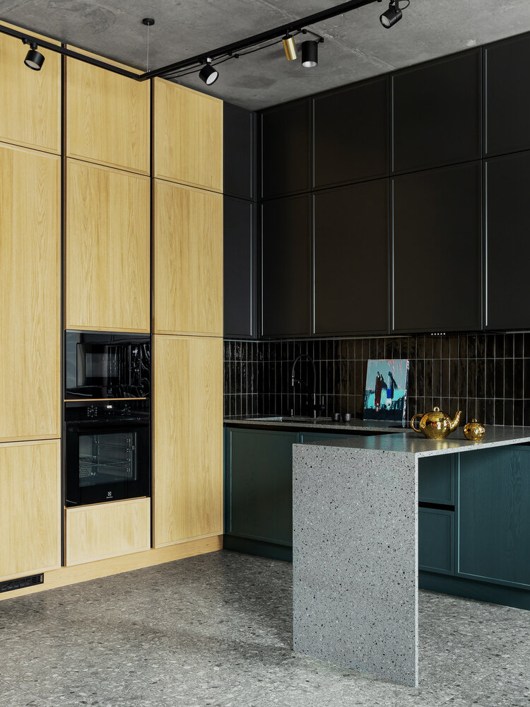 Фотография: Кухня и столовая в стиле Современный, Эклектика, Квартира, Проект недели, Минск, Блочный дом, 3 комнаты, 60-90 метров, Екатерина Кузькова – фото на INMYROOM