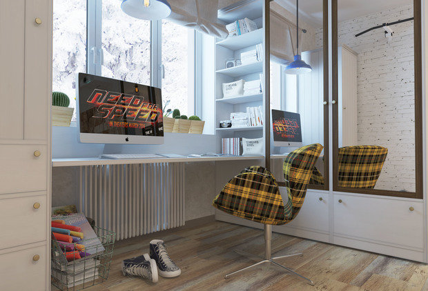 Фото из портфолио Трехкомнатная квартира для семьи из четырех человек – фотографии дизайна интерьеров на INMYROOM