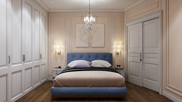 Фото из портфолио Нежная классика – фотографии дизайна интерьеров на INMYROOM