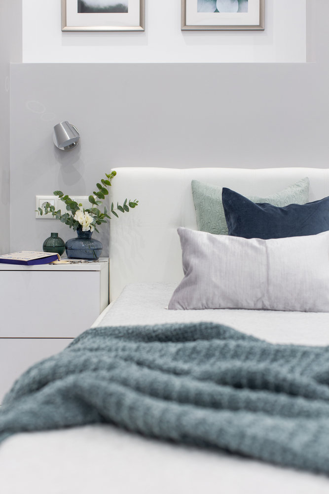 Фотография: Спальня в стиле Современный, Квартира, Студия, Проект недели, Монолитный дом, до 40 метров, 40-60 метров, Татьяна Лушина – фото на INMYROOM