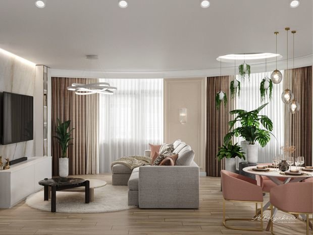 Фото из портфолио Дизайн проект квартиры – фотографии дизайна интерьеров на INMYROOM