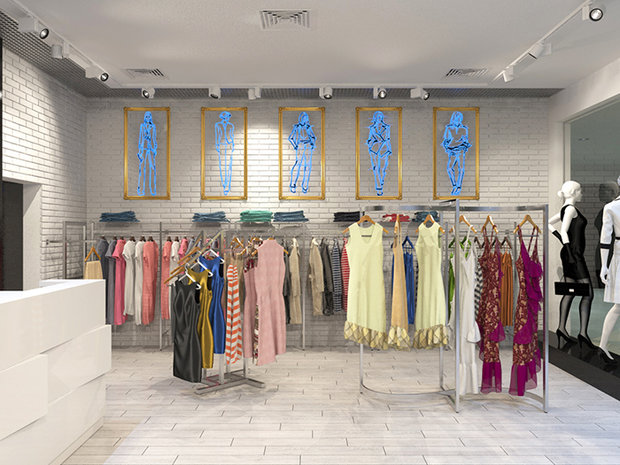Фото из портфолио Бутик женской одежды "Leval", г. Сургут, ТРЦ "Сити Молл" – фотографии дизайна интерьеров на INMYROOM