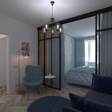Фото из портфолио Проект "Цвет настроения синий" – фотографии дизайна интерьеров на INMYROOM